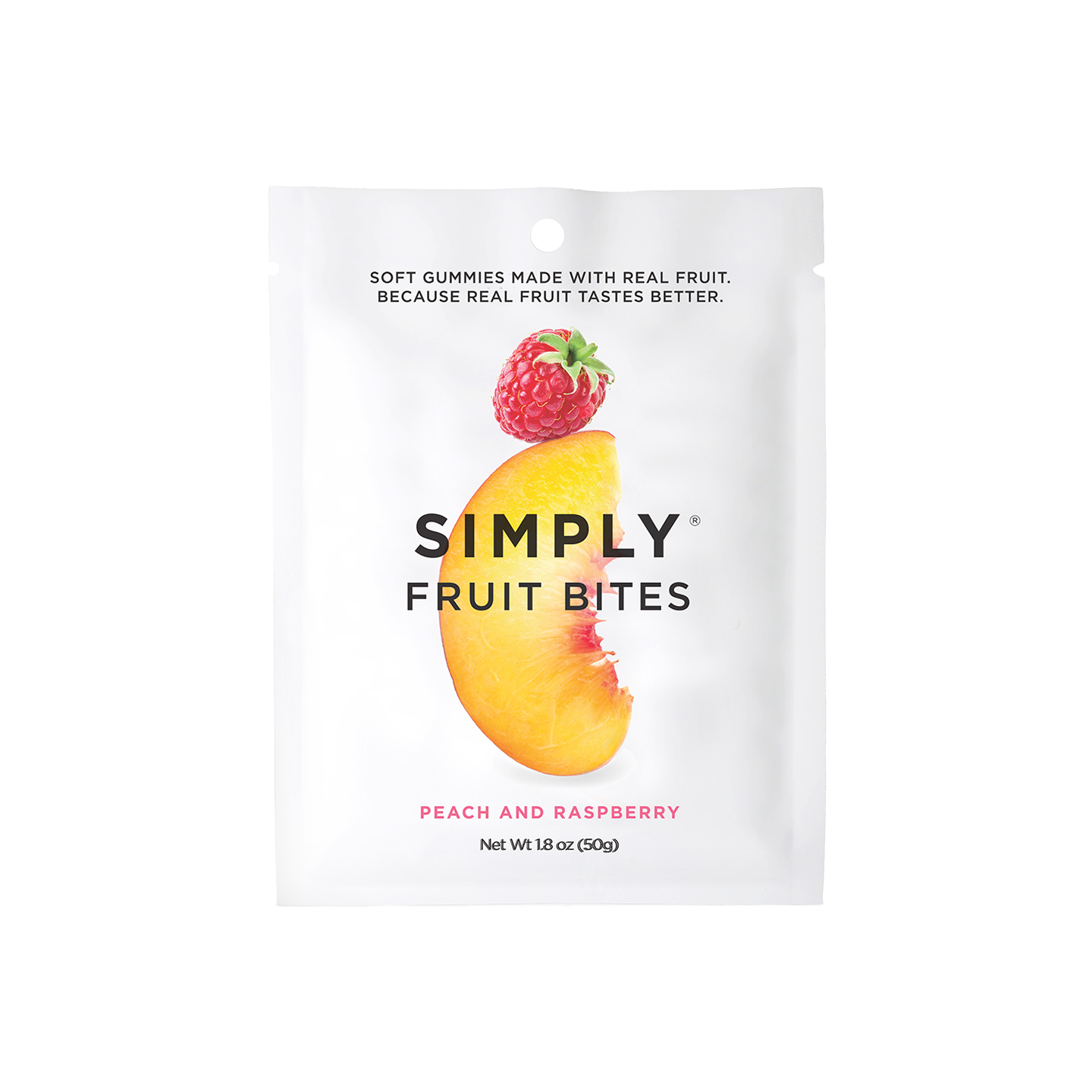 Simply Fruit Bites: Peach & Raspberry Gummies