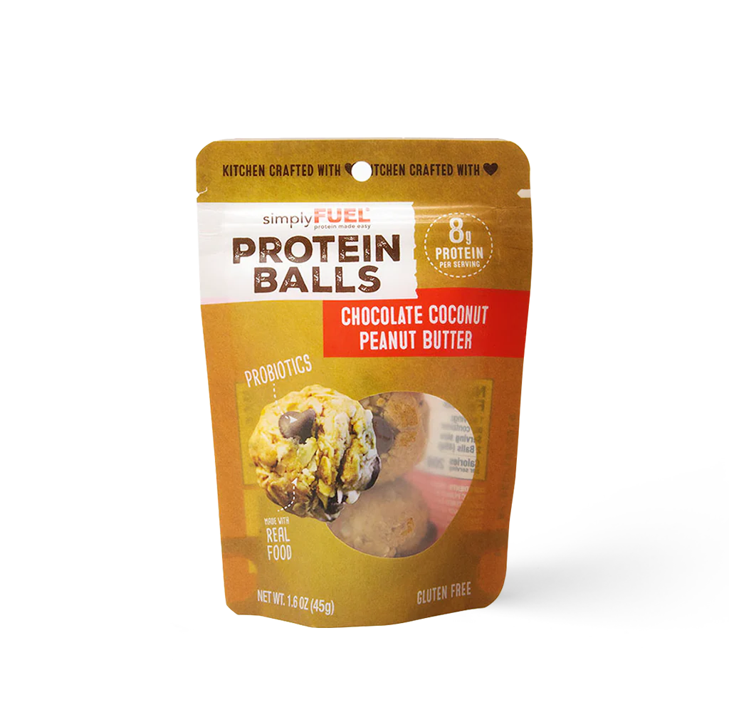 simplyFUEL Protein Balls: Chocolate Coconut Peanut Butter